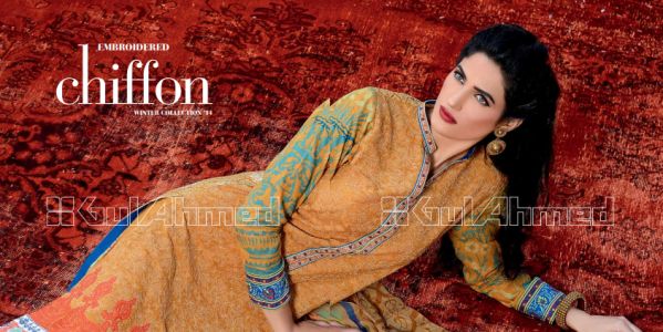 Gul Ahmed Winter Collection 2014-15 Pics
